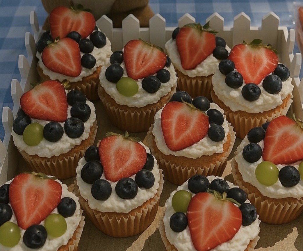 Fresh Cream Cupcake - real photo
