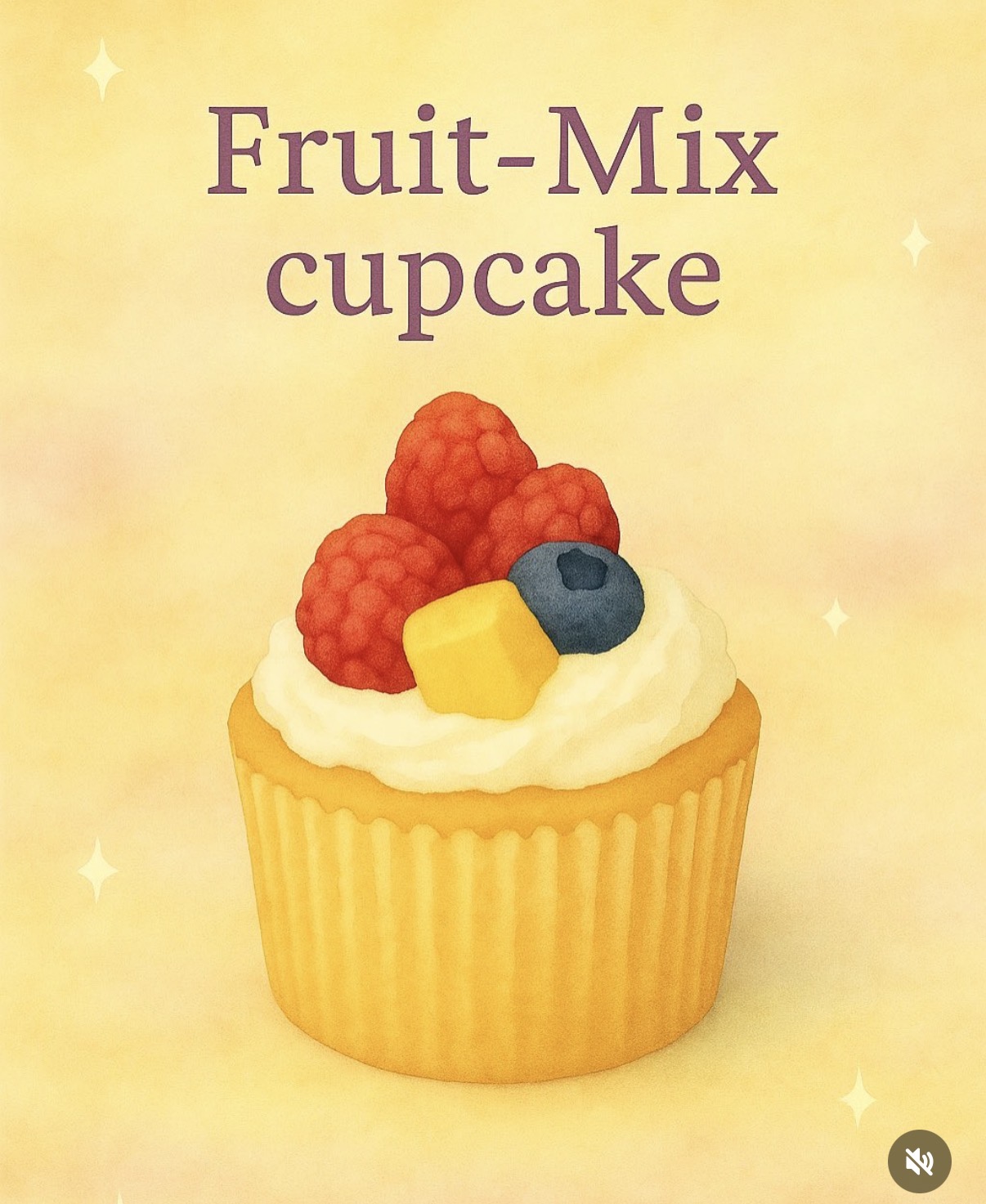 Fruit-Mix Cupcake illustration